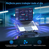 Trullypine Almohadilla de refrigeración para laptop con 12 ventilad...