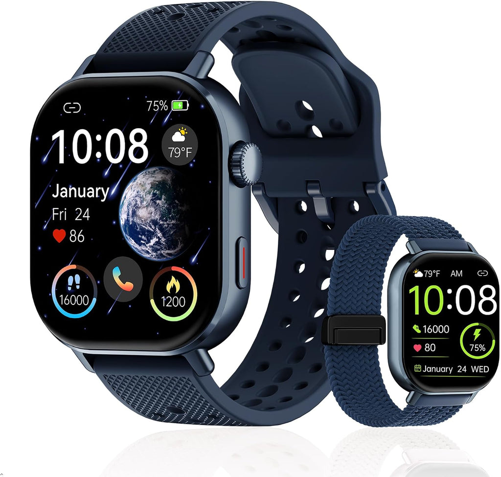 Reloj de correr con GPS para hombres y mujeres, seguimiento de distancia con ritmo promedio, reloj impermeable de 5 ATM con cronómetro, kilometraje, velocidad