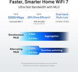 ASUS RT-BE59 Router WiFi 7 de doble banda: compatible con malla, 50...