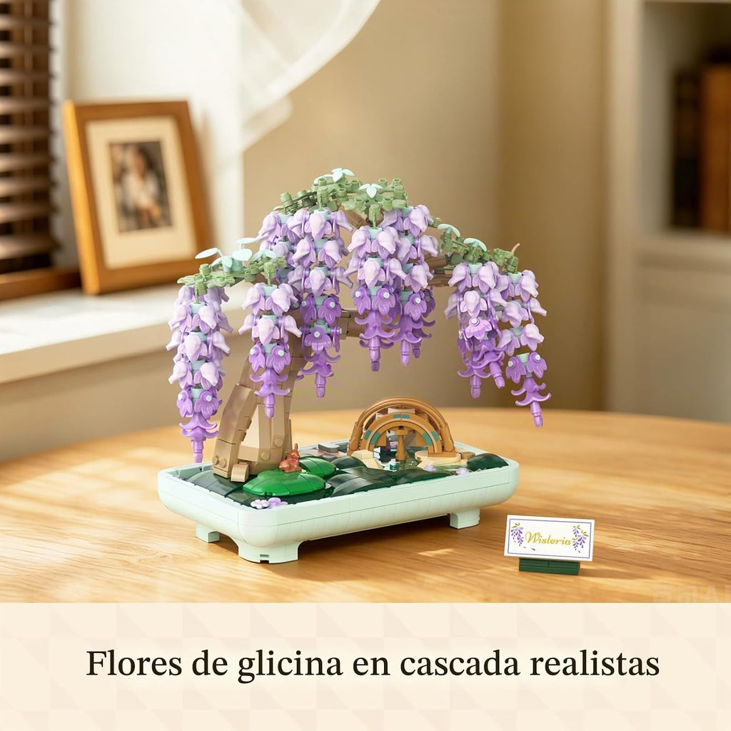 Wise Block Wisteria Bonsai Tree - Juego de construcción para adultos, 1000