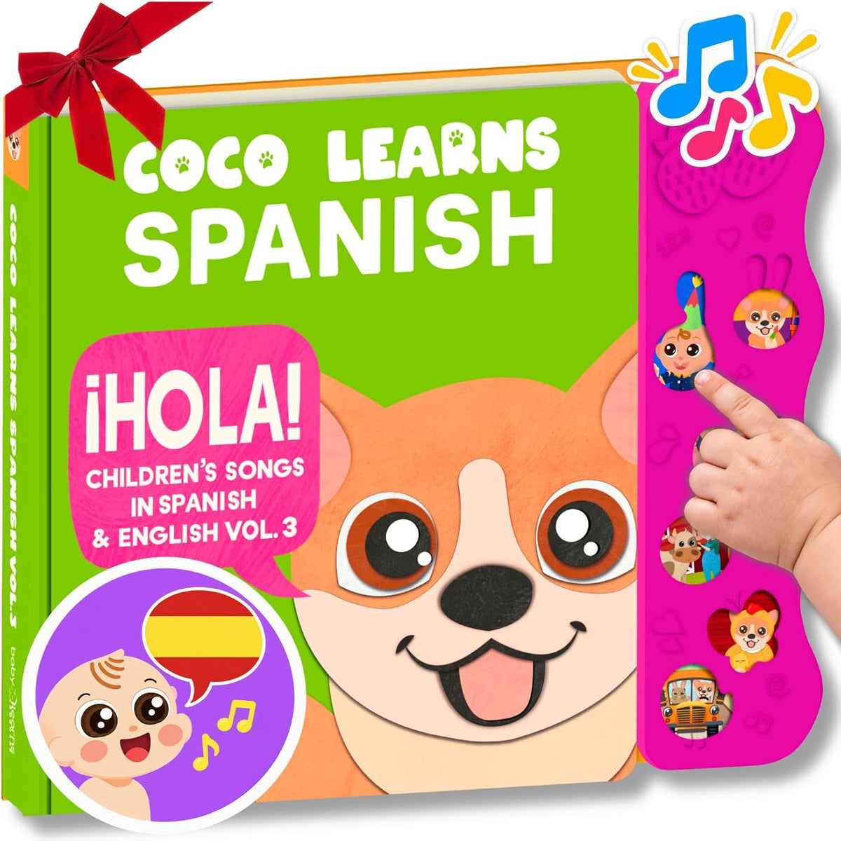 Coco Learns Spanish Vol. 3, Libros en español para niños de 1 a 3 años