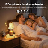 Lámpara calentadora de velas con temporizador y regulador de intens...
