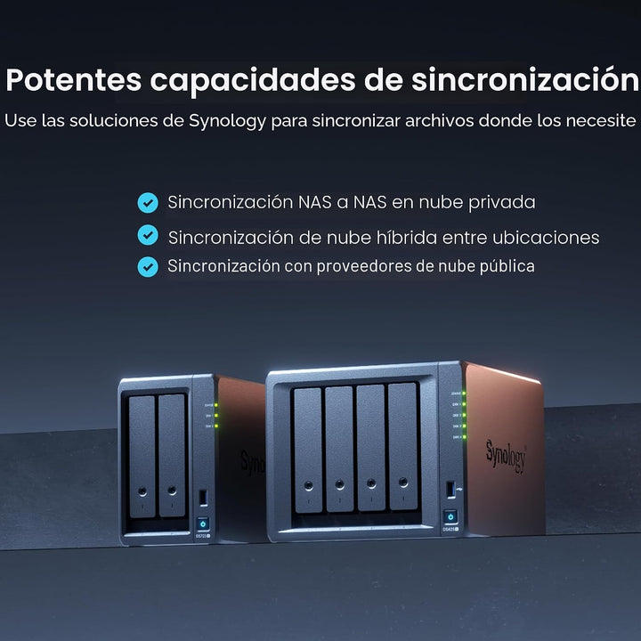 Synology DiskStation DS425+ de 4 bahías (sin disco)