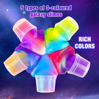 Paquete de 118 juguetes de slime para fiesta, mini galaxia a granel para aliviar el estrés para niños, masilla suave, juguete de bricolaje, suministros para el aula, cumpleaños, bolsas de regalo, calendario de Adviento