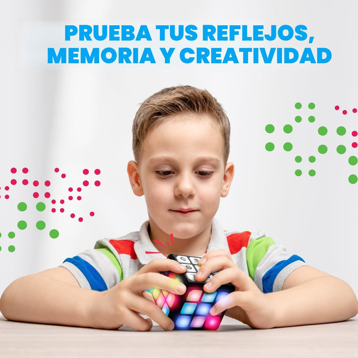 Winning Fingers Cubo Intermitente Electrónico de Memoria y Juego Ce...
