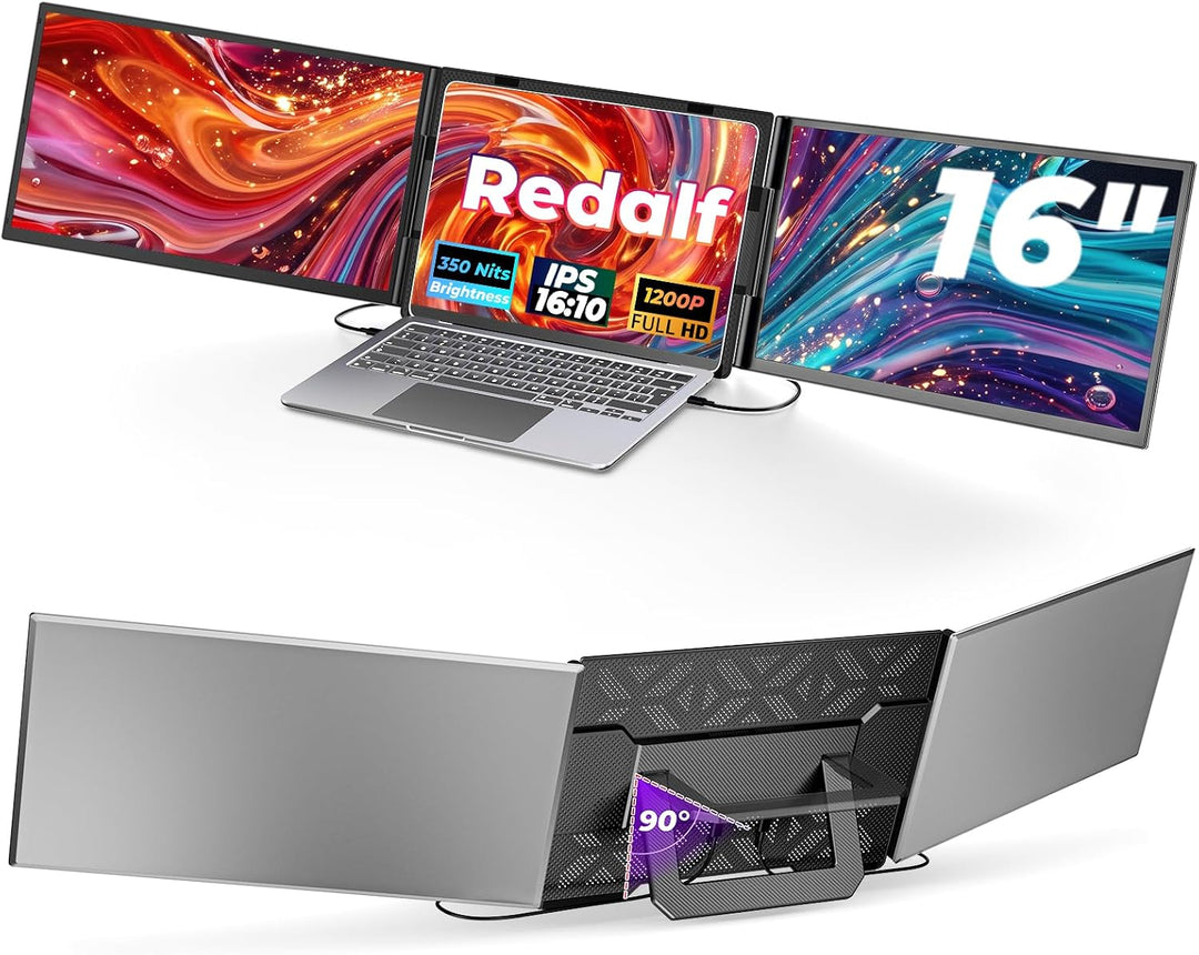 Extensor de pantalla para computadora portátil de 16", monitor port...