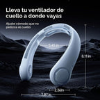 JISULIFE Ventilador de cuello portátil actualizado: collarín manos...