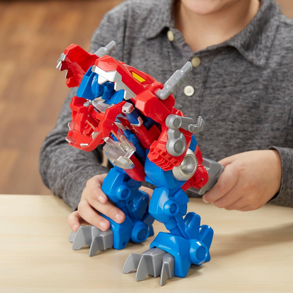 Transformers Rescue Bots Knight Watch Optimus Prime, Playskool Heroes figura de acción de juguete (exclusivo de Amazon)