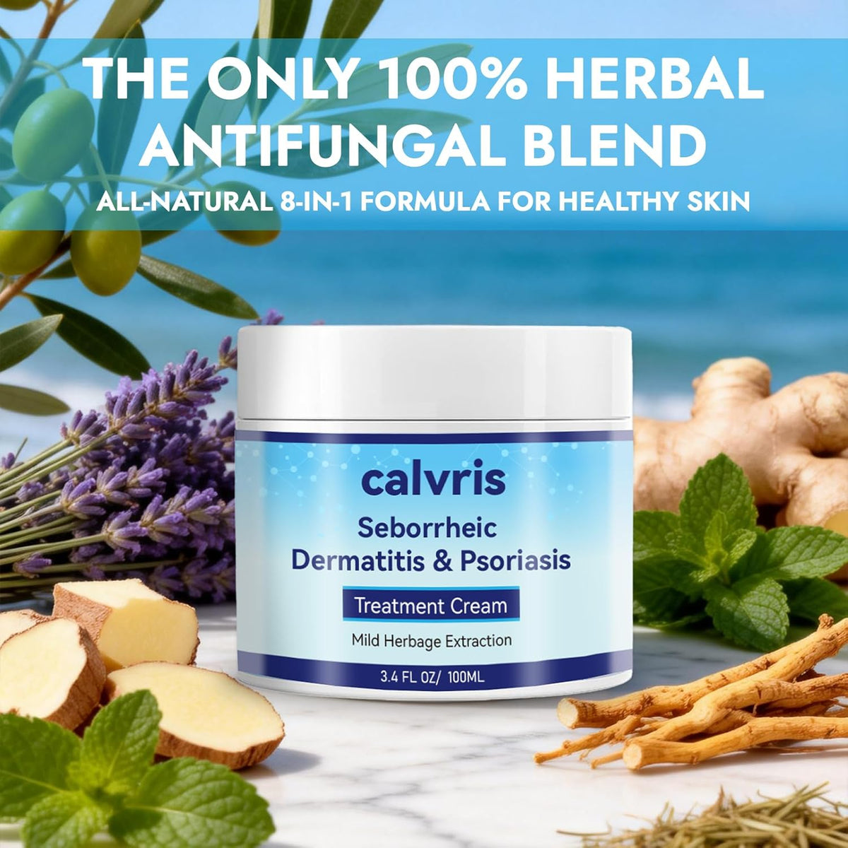 Calvris Scalp Comfort Balm - Fórmula botánica sin esteroides para c...