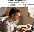 TOZO Auriculares inalámbricos T20 97H Playtime, estuche de pantalla LED de