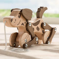 Juguetes Montessori 1 2 3 4 Años Niños Niñas Juguete de Perro de Madera para Caminar y Tirar para Bebés y Pequeñas, Juguetes de Caminar y Tirar, Juguete de Perro para Caminar y Tirar, Juguete