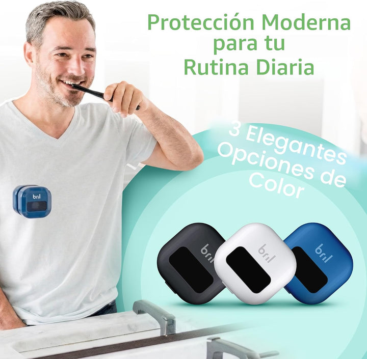Bril UV-C Desinfectante y Soporte para Cepillo de Dientes, Limpiado...