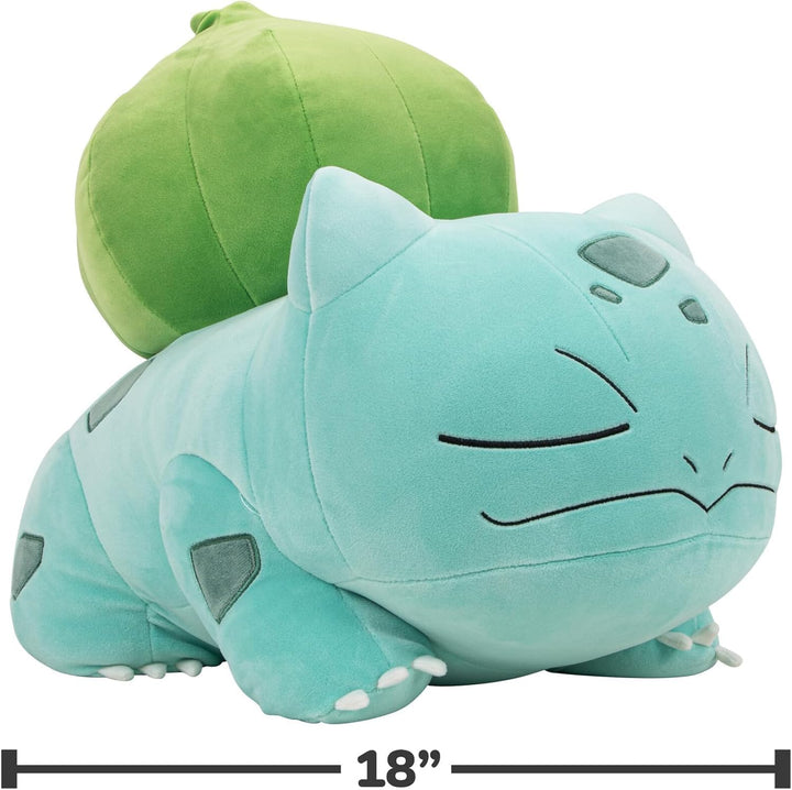 Pokémon Bulbasaur - Peluche para dormir, 18 pulgadas, felpa prémium...