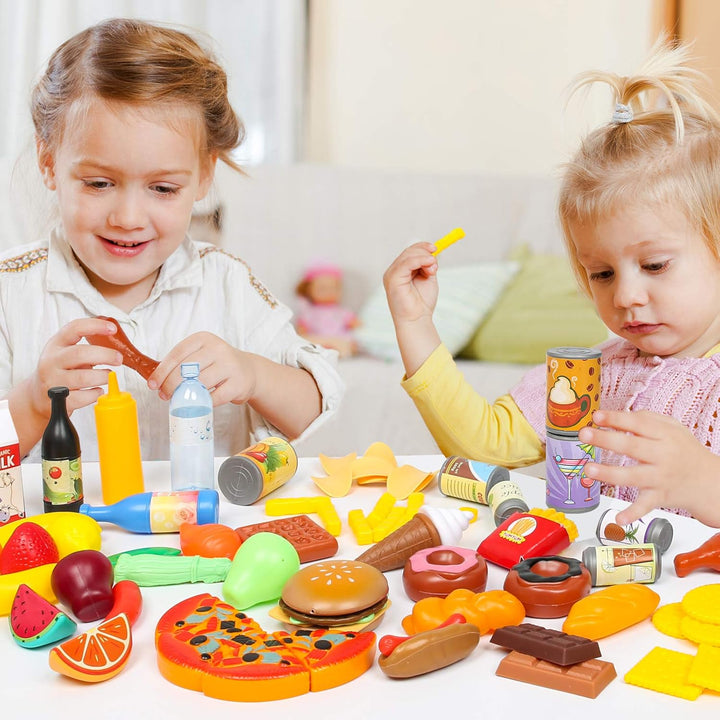 Juego de alimentos Shimfun Play de 143 piezas de comida para niños...