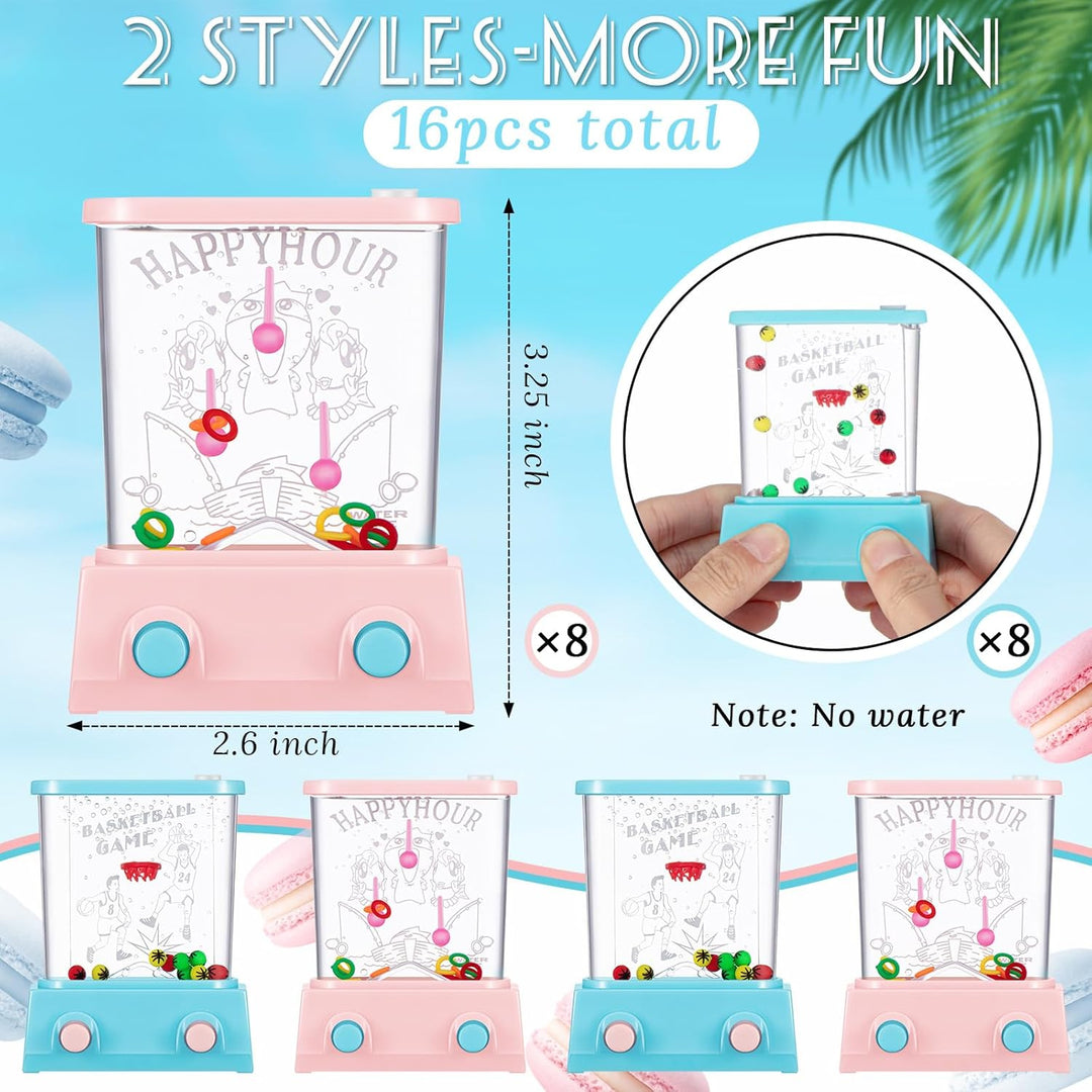 Zhanmai Juego de agua de mano de 16 piezas para niños, cesta de Pas...