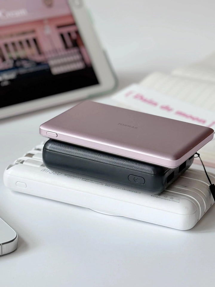 TORRAS MiniMag Power Bank, cargador portátil inalámbrico ultra delg...