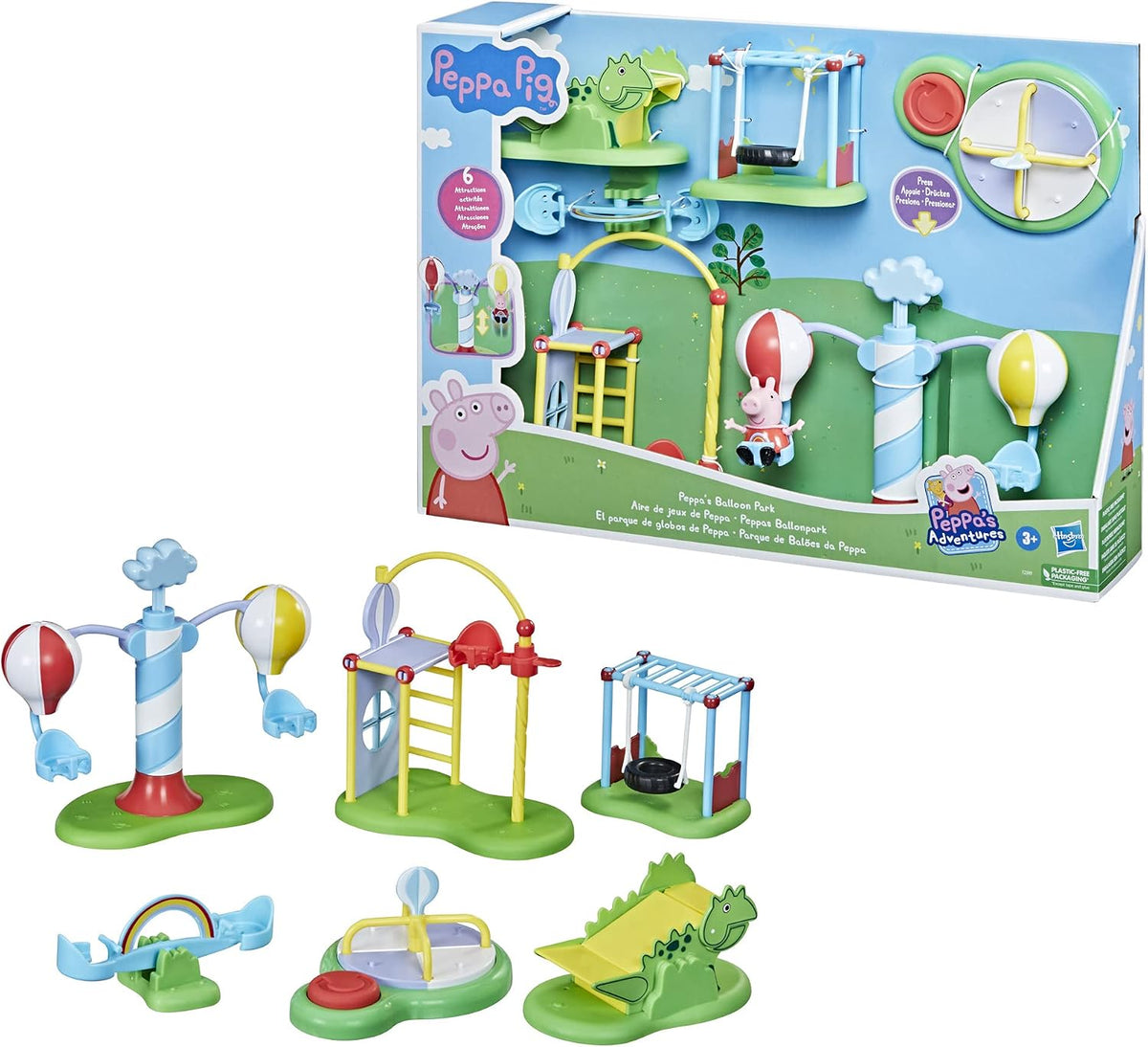 Peppa Pig Peppa's Adventures Peppa's Balloon Park - Juguete preescolar