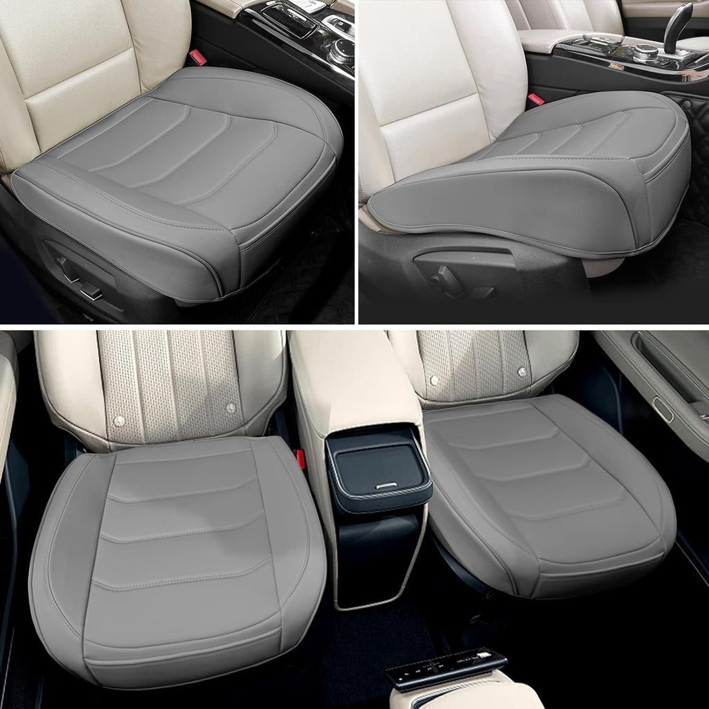 Funda de Asiento de Automóvil para Lujo y Comodidad - Cuero PU, Antideslizante, Protección de Envoltura Completa con Bolsillo de Almacenamiento para Cojín Inferior - Ajuste Universal para el