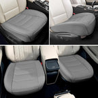 Funda de Asiento de Automóvil para Lujo y Comodidad - Cuero PU, Antideslizante, Protección de Envoltura Completa con Bolsillo de Almacenamiento para Cojín Inferior - Ajuste Universal para el