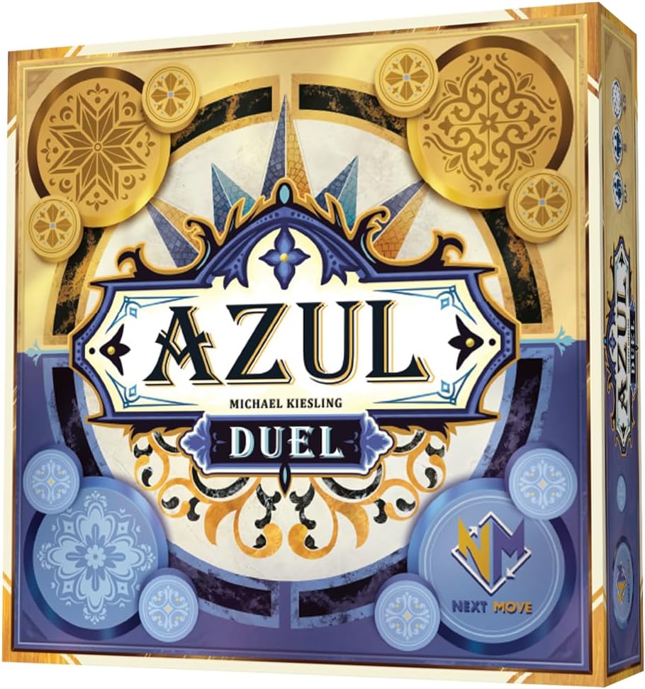Asmodee Azul Duel Juego de mesa – Juego de estrategia competitivo de colocación de fichas cara a cara, impresionante arte de mosaico y juego rápido para niños y adultos, a partir de 8 años, 2