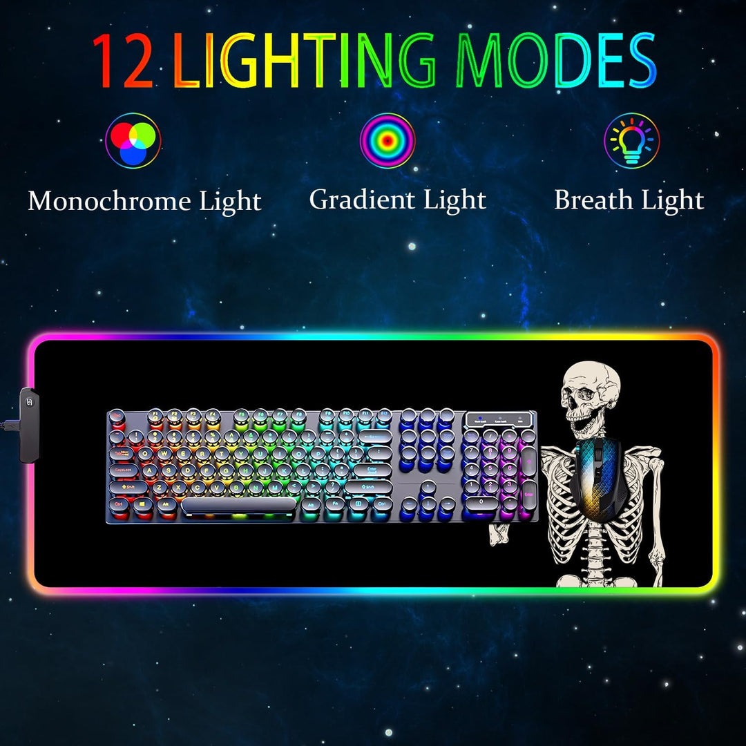 Armanza Alfombrilla de mouse RGB para juegos, alfombrilla de mouse...