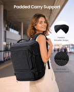 LOVEVOOK Mochila de viaje, Negro, 18 pulg., Viajes