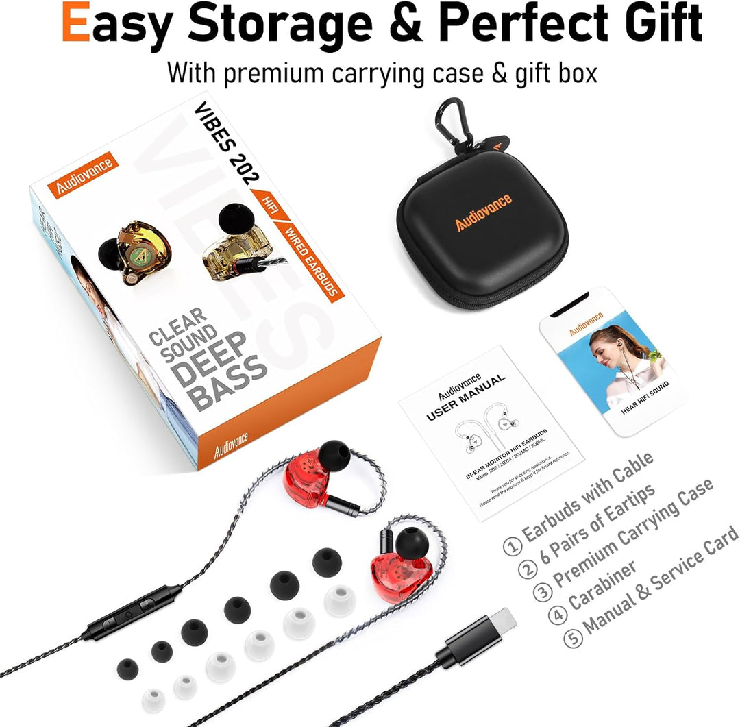 Vibes - Auriculares con cable de 6.8 fl oz, auriculares de alta fid...