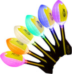 Nerf Lightstrike Vortex Balón de espuma - Balón LED de vórtice suave que cambia de color para lanzamientos de larga distancia - Activado por impacto - Baterías incluidas