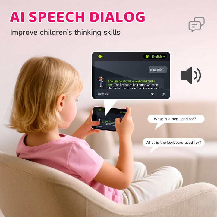 FieGsom Cámara inteligente de aprendizaje con IA para niños, cámara...