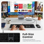 Satechi Teclado delgado LX3 con cable, diseño de tamaño completo co...