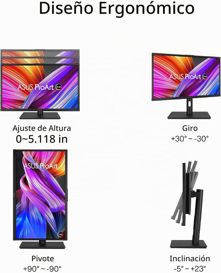ASUS ProArt Display 27\u201D4K HDR RGB OLED Monitor Profesional (PA...