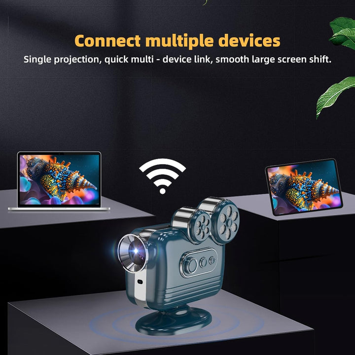 BESUS Aplicaciones integradas: proyector 5G WiFi Bluetooth intelige...