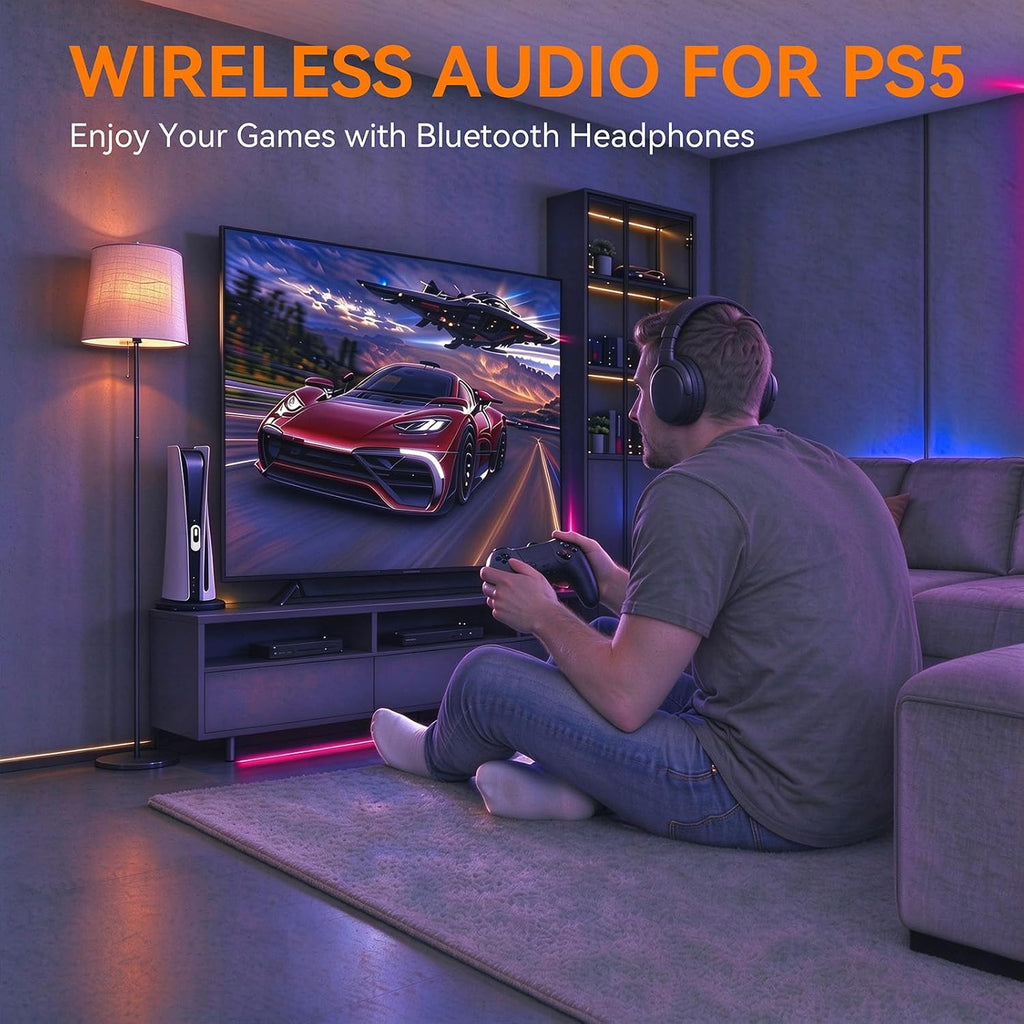 Adaptador de audio Bluetooth 2 en 1 Dongle para PS5