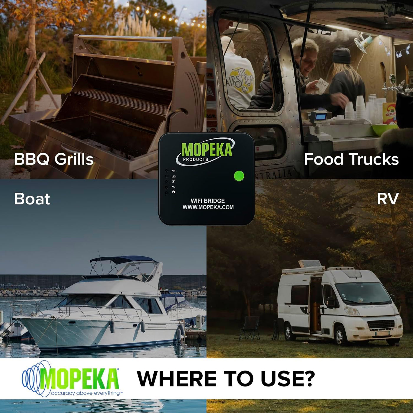 Mopeka Puente de enrutador Bluetooth/WiFi de verificación