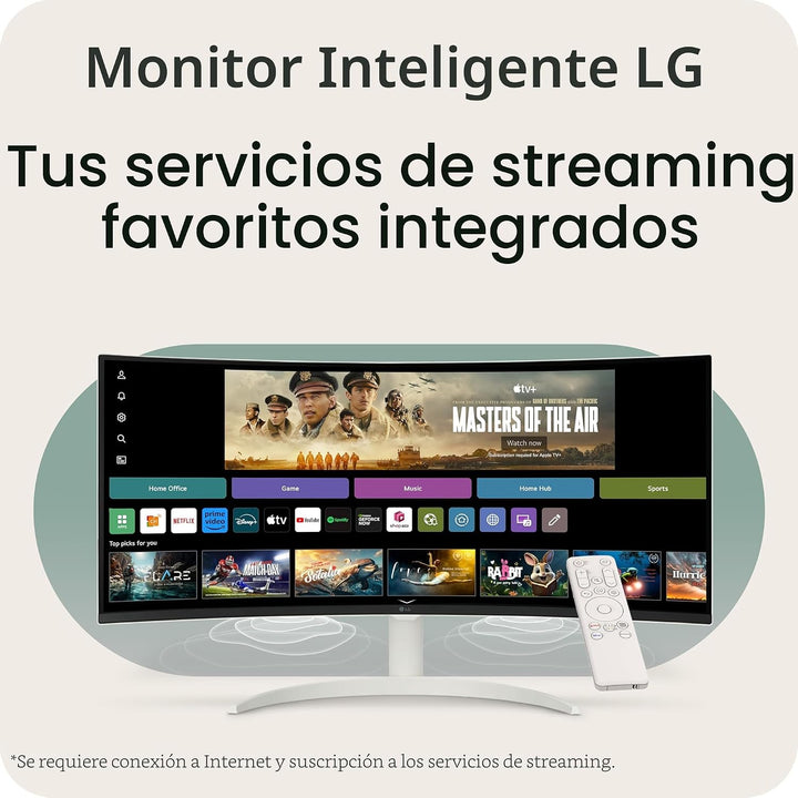 LG 34SR60QC-W 34 pulgadas QHD (3440x1440) Monitor inteligente curvo...