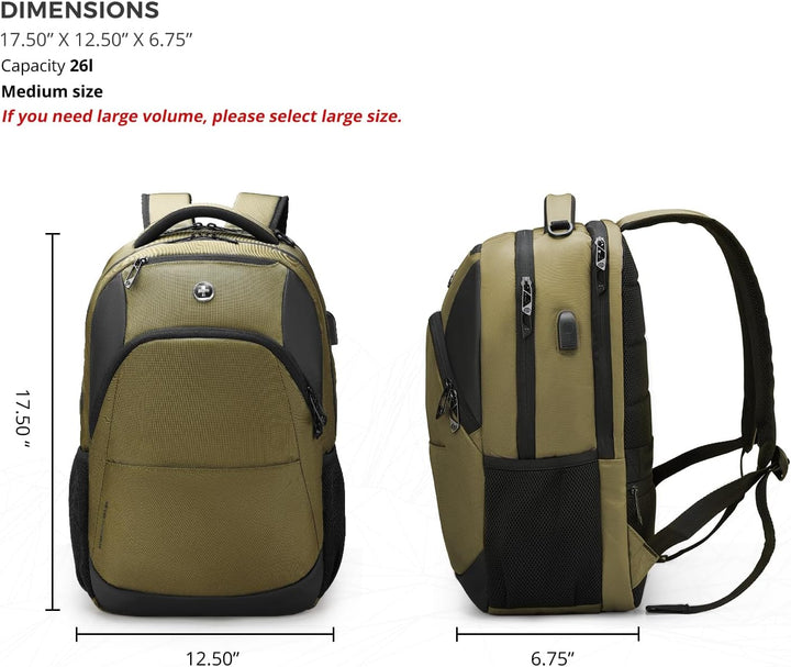 Mochila para computadora portátil Swissdigital Design para negocios...