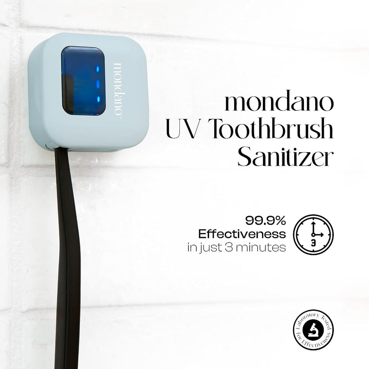 Mondano Esterilizador y Soporte para Cepillos de Dientes UV-C, Estu...
