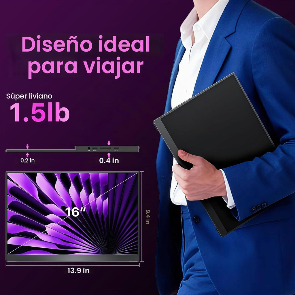 kksmart Monitor portátil para laptop, MacBook Surface PC, Xbox PS5,...