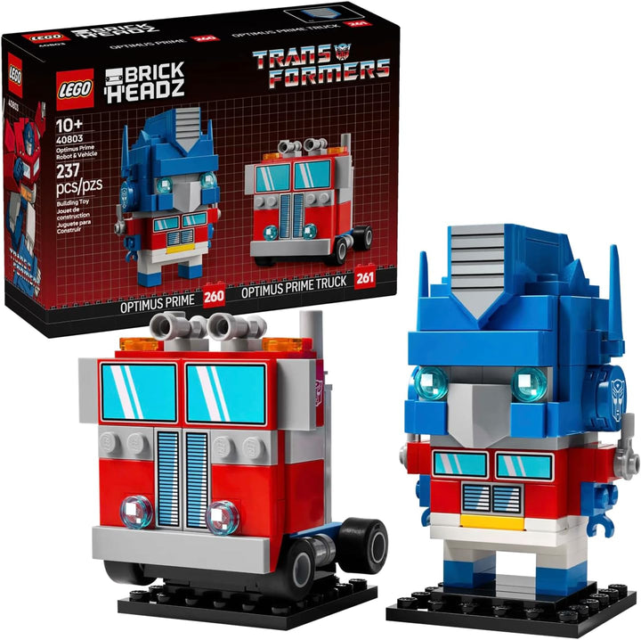 LEGO Brickheadz Transformers Optimus Prime Robot y vehículo 40803