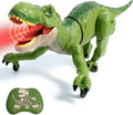 Sunrad Juguetes de dinosaurio con control remoto para niños de 3-5, 4-7, 8, Verde