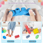 Bloques de construcción suaves para niños pequeños, 40 unidades de