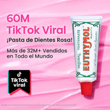 EUTHYMOL Pasta de dientes rosa original (3.7 onzas líquidas x 2 uni...