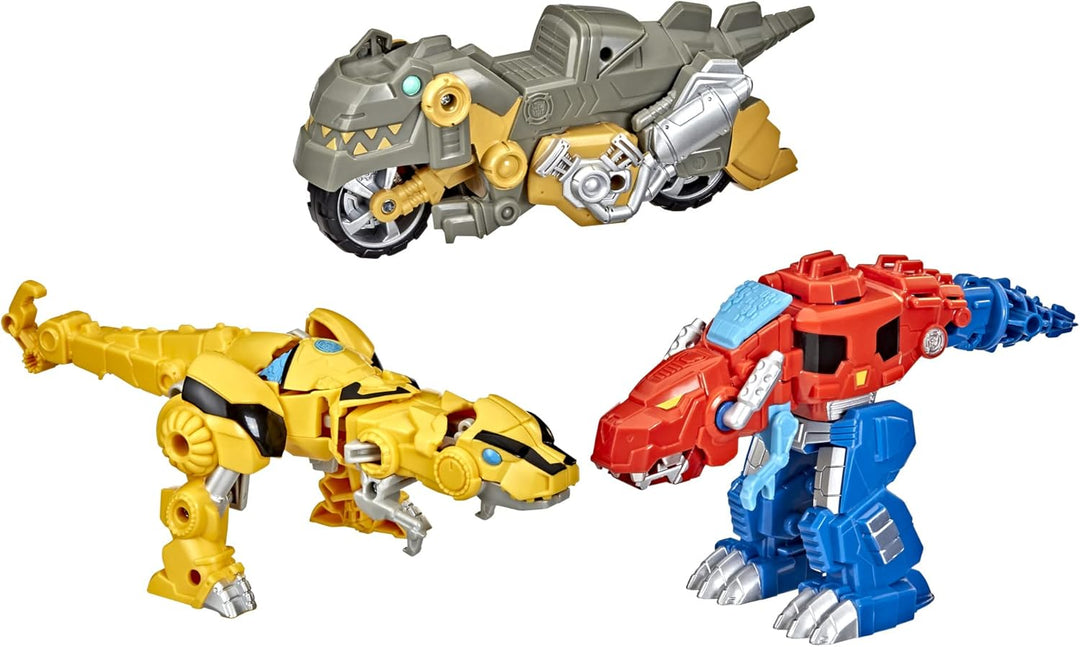 Transformers Playskool Primal Team-Up - Paquete de 3 con figuras de...