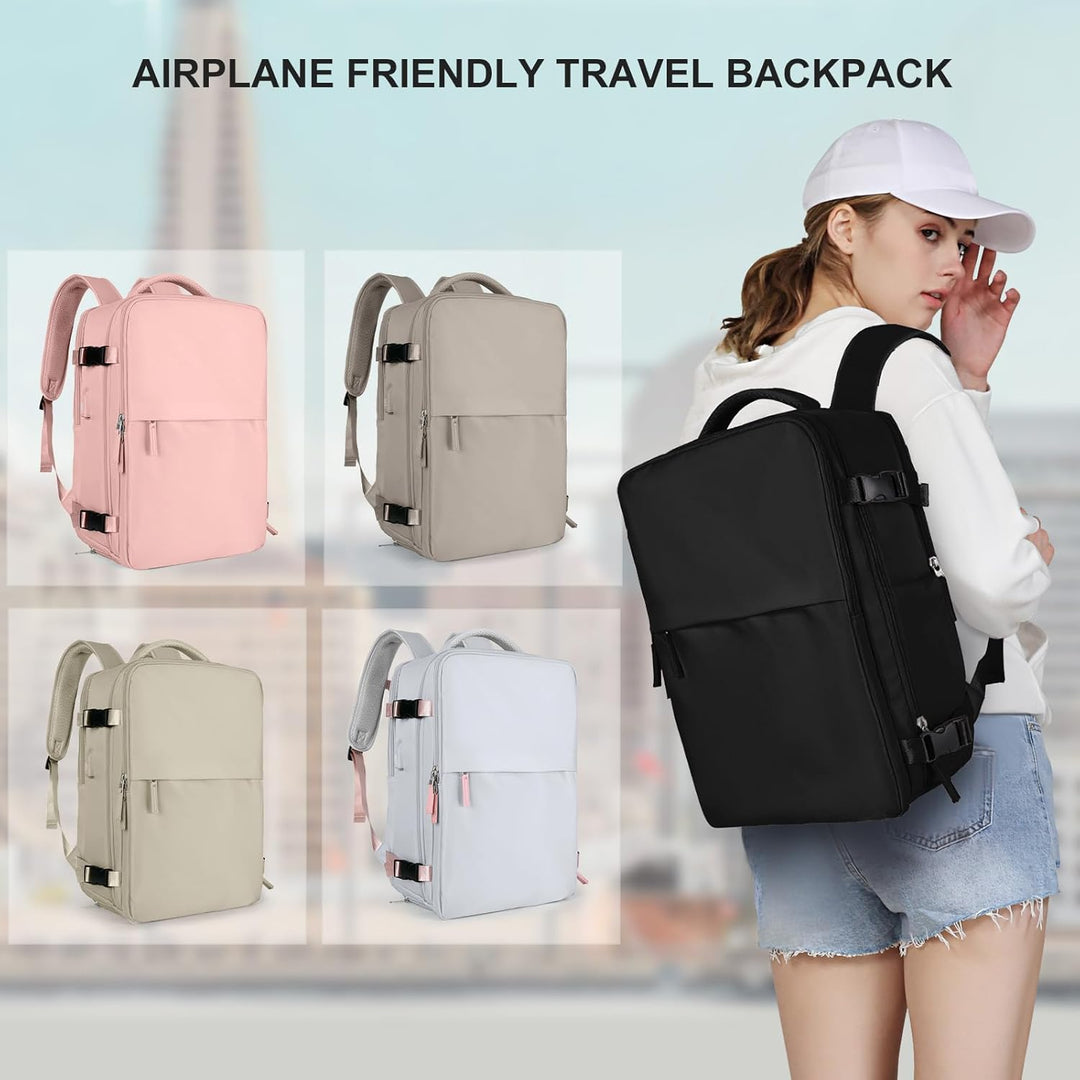 coowoz Mochila de mano para mujeres y hombres, mochila de viaje apr...