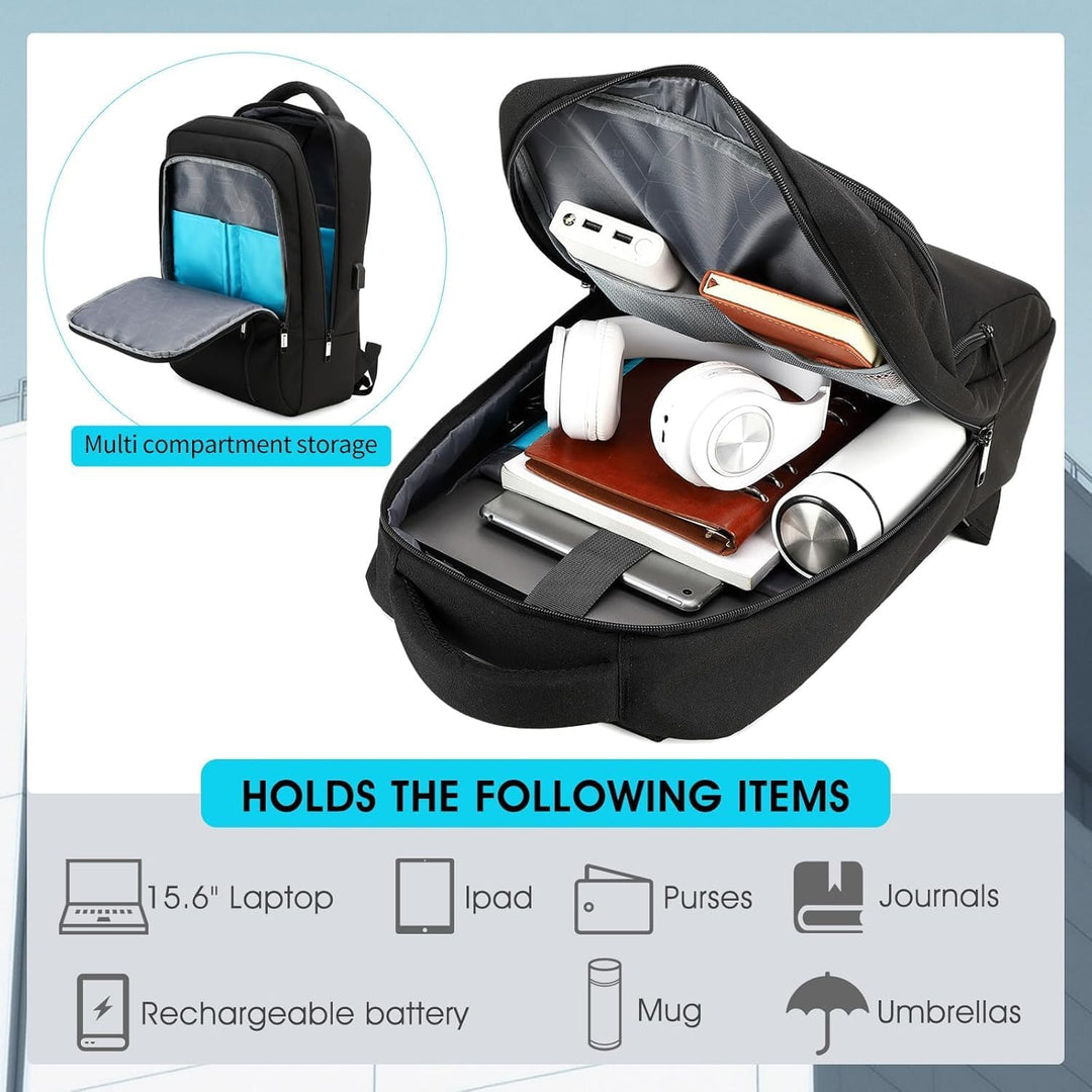 DUSLANG Mochila para laptop de 15.6 pulgadas para viajes, resistent...