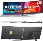 Aefieoy Extensor de pantalla para portátil de 14.2 pulgadas, monito...