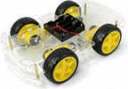 Kit de chasis de robot 4WD Motor TT acrílico de 2 capas para