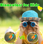 Binoculares de juguete a prueba de golpes, binoculares para niños de 3 a 12 años de edad, niños o niñas, para observación de aves, juguete educativo, para aprendizaje, para caza, para