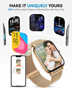 Reloj inteligente para mujeres y hombres, responde/hacer llamadas, IP68 impermeable rastreador de actividad física con monitor de sueño, reloj inteligente compatible con Android iPhone (funda
