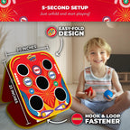 Swooc Games® - Backyard Arcade™ | Juego de lanzamiento de bolsas de frijoles 2 en 1 para niños con bolsa de transporte | Configuración y almacenamiento de 5 segundos | Juegos de maíz para niños |